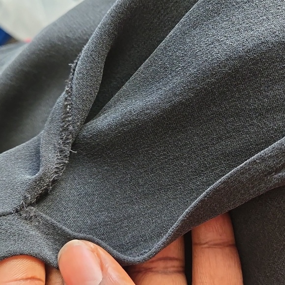 Eileen Fisher black button down sleeveless Dress With Side Slits 100% silk - Picture 9 of 9